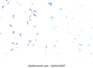 Light Pink, Blue vector natural background with leaves. Colorful abstract illustration with leaves in doodle style. Hand painted design for web, leaflets.