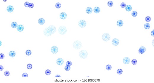 Hellrosa, blaue Vektorillustration Naturkunst mit Blumen. Abstrakte Illustration mit Blumen im Origami-Stil. Das beste Design für Ihr Unternehmen.