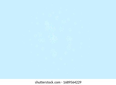 Light Pink, Blue vector natural backdrop with flowers. Modern abstract illustration with flowers. Textured pattern for websites, banners.
