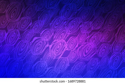 Light Pink, Blue vector natural abstract background. Decorative shining illustration with doodles on abstract template. A new texture for your design.