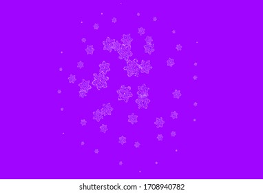 Light Pink, Blue vector natural background with flowers. Modern abstract illustration with flowers. A new texture for your wallpaper design.