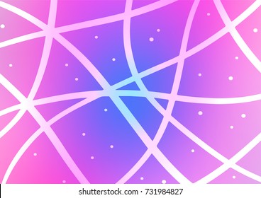 Light Pink, Blue vector natural elegant background. Colorful abstract illustration with lines in Asian style. The elegant pattern can be used as a part of a brand book.