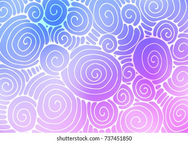 Light Pink, Blue vector natural abstract template. An elegant bright illustration with lines in Natural style. A new texture for your design.