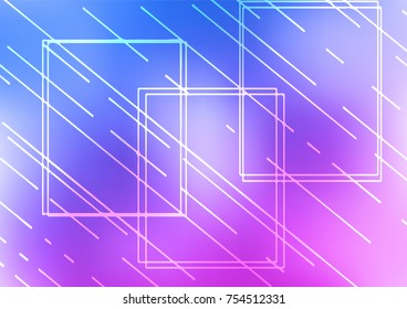 Light Pink, Blue vector natural abstract texture. Blurred decorative design in Indian style with Zen tangles. A new texture for your design.