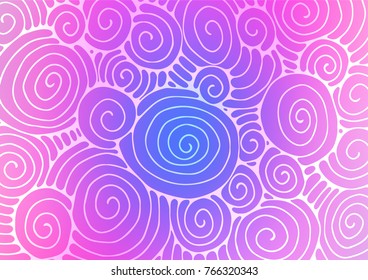Light Pink, Blue vector natural elegant texture. Geometric doodle illustration in Origami style with gradient. The template can be used as a background for cell phones.