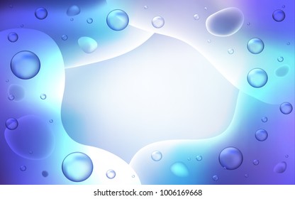 Light Pink, Blue vector pattern with liquid shapes. Brand-new colored illustration in memphis style with gradient. The best blurred design for your business.