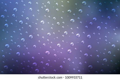 Light Pink, Blue vector pattern with spheres. Abstract illustration with colored bubbles in nature style. The pattern can be used for beautiful websites.