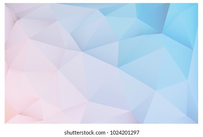 Light Pink, Blue vector Pattern.  triangular template. Geometric sample. Repeating routine with triangle shapes. New texture for your design. Pattern can be used for background.