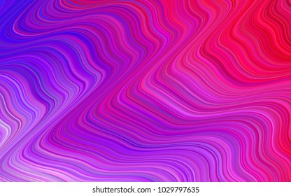 Light Pink, Blue vector pattern with curved circles. Brand-new colored illustration in memphis style with gradient. Brand-new design for your ads, poster, banner.