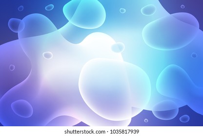 Light Pink, Blue vector pattern with lamp shapes. A sample with blurred bubble shapes. The elegant pattern for brand book.