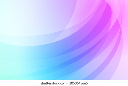 Light Pink, Blue vector pattern with lamp shapes. Blurred geometric sample with gradient bubbles.  Pattern for your business design.