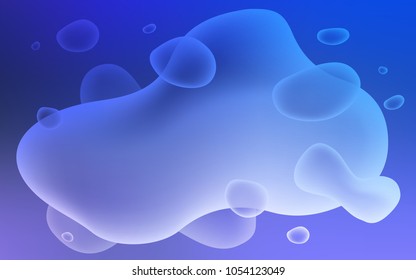 Light Pink, Blue vector pattern with bubble shapes. A completely new color illustration in memphis style. A completely new memphis design for your business.