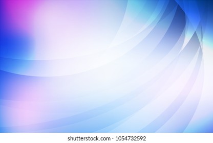 Light Pink, Blue vector pattern with lamp shapes. A sample with blurred bubble shapes. A completely new template for your business design.