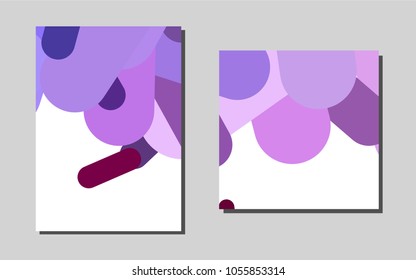 Light Pink, Blue vector pattern for posters. Abstract booklet on colored background with gradient. Beautiful design for cover of notepads.