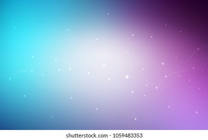 Light Pink, Blue vector pattern with spheres. Modern abstract illustration with colorful water drops. The pattern can be used for ads, leaflets of liquid.