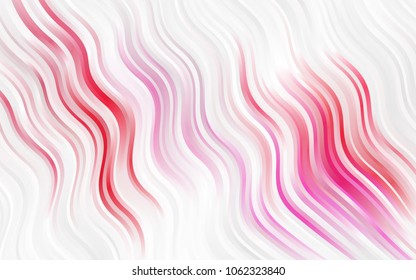 Light Pink, Blue vector pattern with bent lines. Colorful abstract illustration with gradient lines. Brand-new design for your ads, poster, banner.