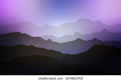 Light Pink, Blue vector pattern with lamp shapes. A sample with blurred bubble shapes. Brand-new design for your ads, poster, banner.