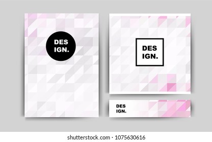 Light Pink, Blue vector pattern for posters. Glitter abstract design concept with text box. Completely new template for your brand book.