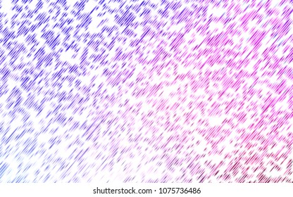 Light Pink, Blue vector pattern with narrow lines. Decorative shining illustration with lines on abstract template. Smart design for your business advert.