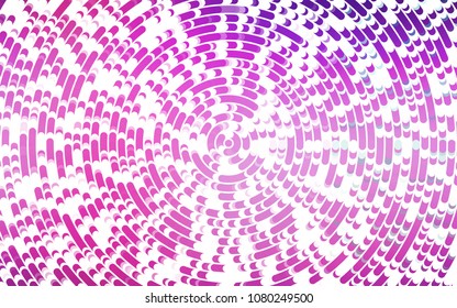 Light Pink, Blue vector pattern with curved circles. A completely new color illustration in marble style. The best blurred design for your business.