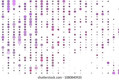 Light Pink, Blue vector  pattern with spheres. Glitter abstract illustration with blurred drops of rain. Beautiful design for your business natural advert.