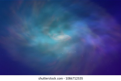 Light Pink, Blue vector pattern with night sky stars. Blurred decorative design in simple style with galaxy stars. Pattern for astrology websites.