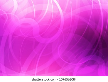 Light Pink, Blue vector pattern with lines, ovals. Colorful illustration in abstract marble style with gradient. A completely new marble design for your business.