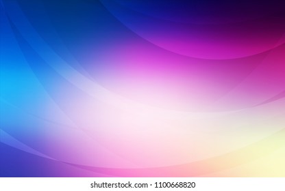 Light Pink, Blue vector pattern with lamp shapes. A vague circumflex abstract illustration with gradient. The elegant pattern for brand book.