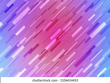 Light Pink, Blue vector pattern with narrow lines. Blurred decorative design in simple style with lines. The pattern can be used as ads, poster, banner for commercial.