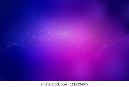 Light Pink, Blue vector pattern with spheres. Blurred decorative design in abstract style with bubbles. New design for ad, poster, banner of your website.