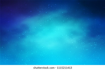 Light Pink, Blue vector pattern with night sky stars. Glitter abstract illustration with colorful cosmic stars. Pattern for astrology websites.