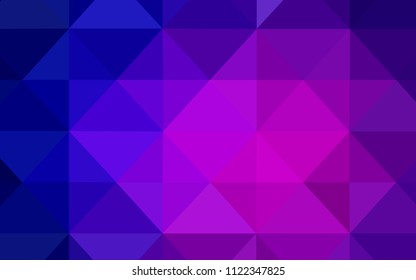 Light Pink, Blue vector pattern with gradient triangles. Elegant bright polygonal illustration with gradient. Brand new style for your business design.