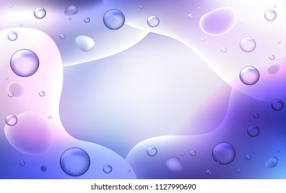 Light Pink, Blue vector pattern with bent lines. Glitter abstract illustration with wry lines. A completely new template for your business design.