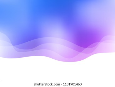 Light Pink, Blue vector pattern with lamp shapes. Blurred geometric sample with gradient bubbles.  The best blurred design for your business.