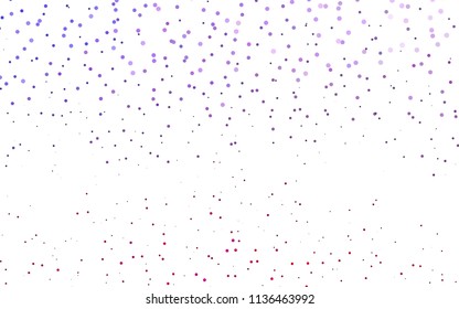 Light Pink, Blue vector  pattern with spheres. Beautiful colored illustration with blurred circles in nature style. The pattern can be used for ads, leaflets of liquid.