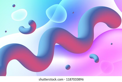 Light Pink, Blue vector pattern with bent lines. Creative geometric illustration in memphis style with gradient. Textured wave pattern for backgrounds.