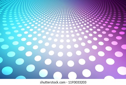 Light Pink, Blue vector pattern with spheres. Beautiful colored illustration with blurred circles in nature style. New design for ad, poster, banner of your website.
