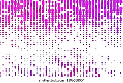 Light Pink, Blue vector pattern with spheres. Blurred bubbles on abstract background with colorful gradient. Design for posters, banners.
