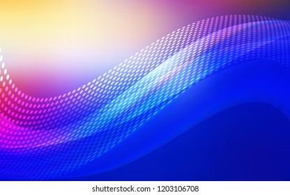 Light Pink, Blue vector pattern with spheres, triangles. Abstract illustration with colorful discs and triangles. Pattern for beautiful websites.