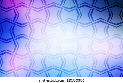 Light Pink, Blue vector pattern with sharp lines. Lines on blurred abstract background with gradient. Pattern for your busines websites.
