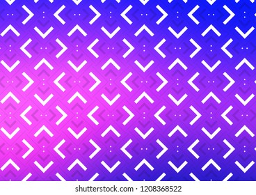 Light Pink, Blue vector pattern with narrow lines. Decorative shining illustration with lines on abstract template. The pattern can be used as ads, poster, banner for commercial.