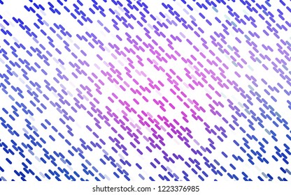 Light Pink, Blue vector pattern with narrow lines. Shining illustration with lines on abstract template. Pattern for ads, posters, banners.