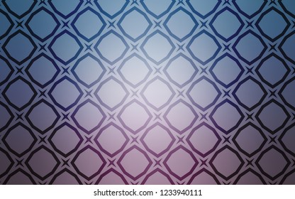 Light Pink, Blue vector pattern with christmas stars. Stars on blurred abstract background with gradient. Best design for your ad, poster, banner.