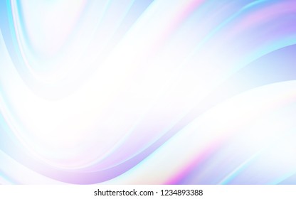 Light Pink, Blue vector pattern with bent ribbons. Colorful abstract illustration with gradient lines. Textured wave pattern for backgrounds.