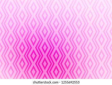 Light Pink, Blue vector pattern with lines, rectangles. Glitter abstract illustration with colorful lines, rhombuses. Pattern for business booklets, leaflets.