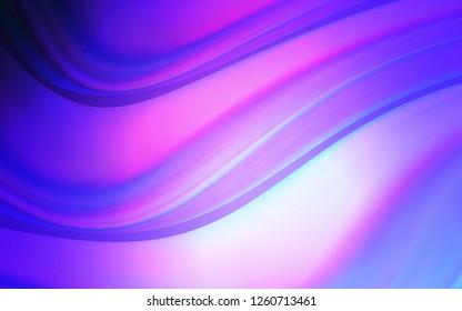 Light Pink, Blue vector pattern with bent ribbons. Brand new colored illustration in marble style with gradient. A completely new template for your business design.