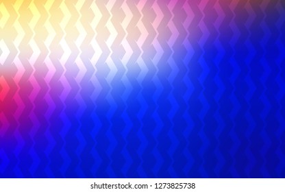 Light Pink, Blue vector pattern with sharp lines. Lines on blurred abstract background with gradient. Pattern for your busines websites.