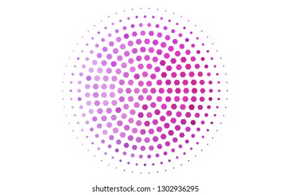 Light Pink, Blue vector pattern with colorful hexagons. Illustration with set of colorful hexagons. Beautiful design for your business advert.