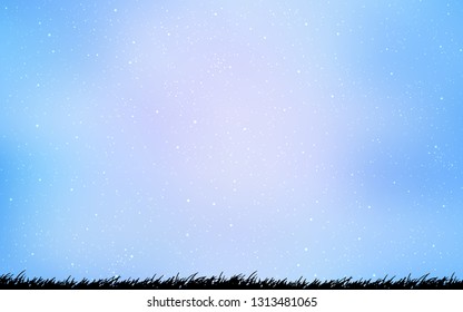 Light Pink, Blue vector pattern with night sky stars. Modern abstract illustration with Big Dipper stars. Pattern for futuristic ad, booklets.
