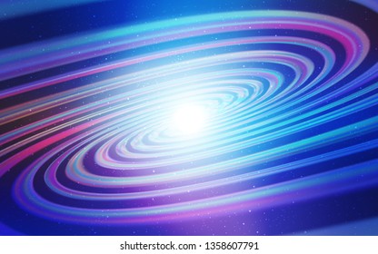 Light Pink, Blue vector pattern with night sky stars. Modern abstract illustration with Big Dipper stars. Template for cosmic backgrounds.